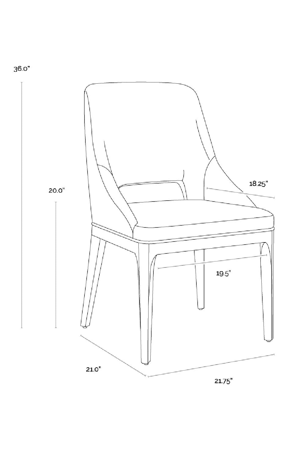 Luxury Cutout Fabric Dining Chair European Style for Villa
