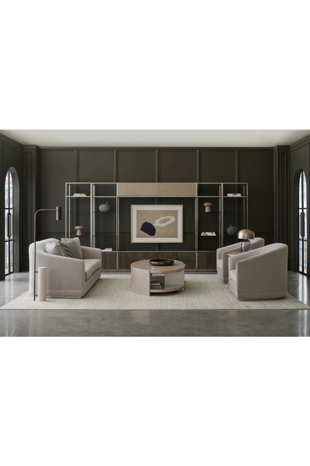 Luxury Da Vita Oval Cream Cocktail Table Modern Italian Style for Villa