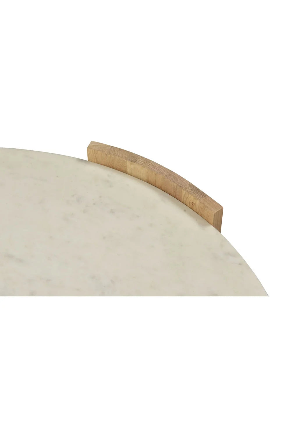 Luxury Dala White Marble Round Coffee Table Modern Italian Style for Villa