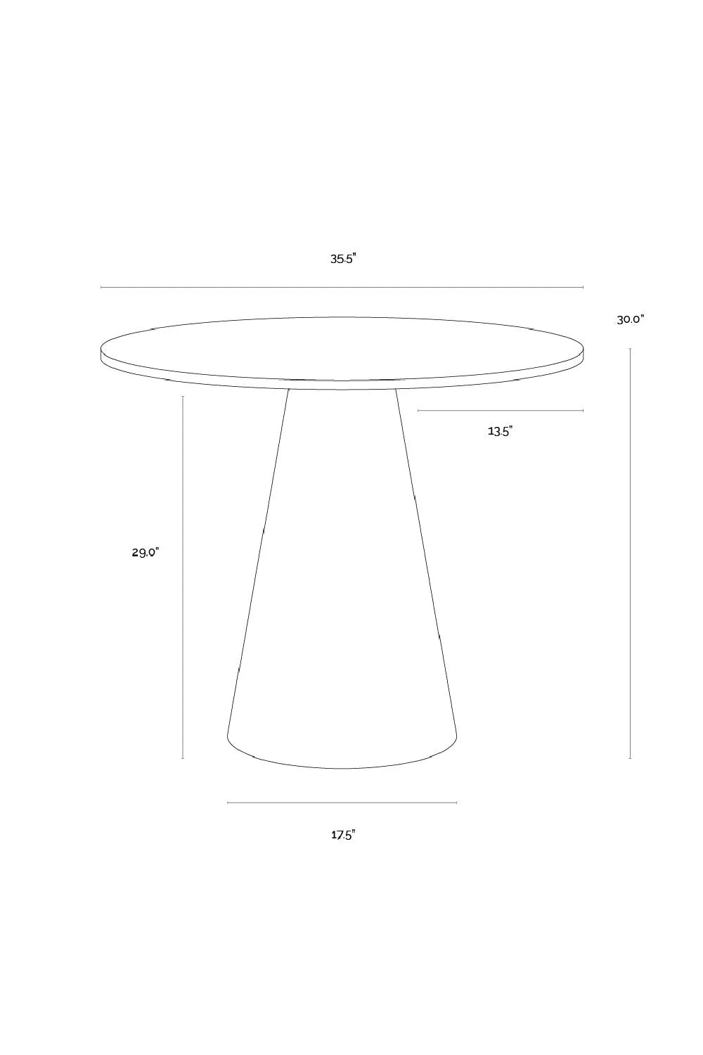 Luxury Damon Round Marble Bistro Table Modern Italian Style for Villa