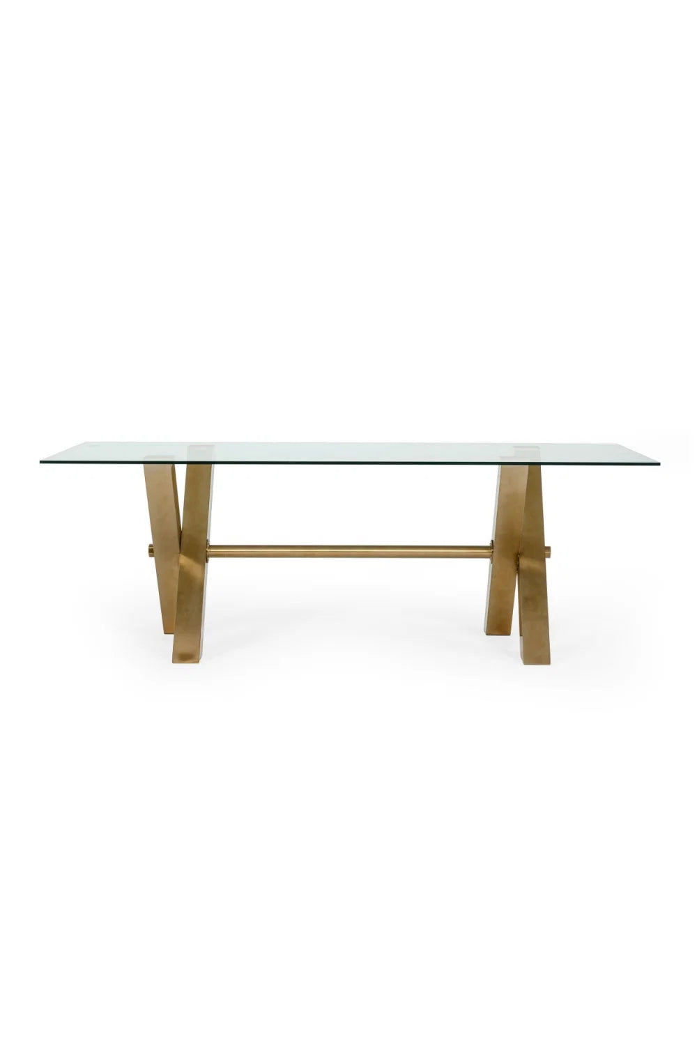 Luxury Dandy Glass Rectangular Dining Table Modern Italian Style for Villa