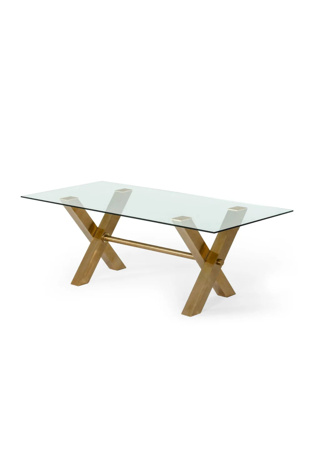 Luxury Dandy Glass Rectangular Dining Table Modern Italian Style for Villa