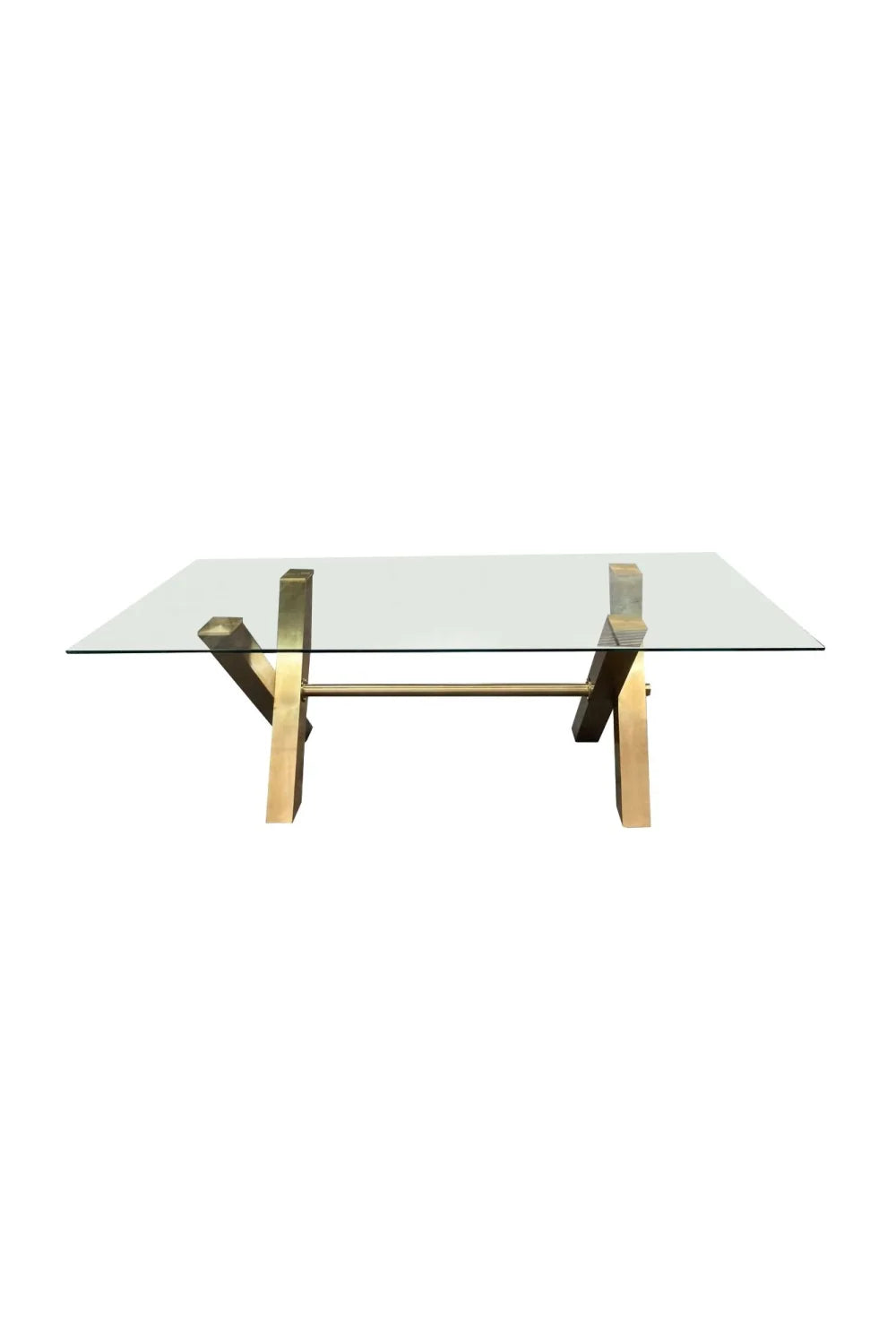 Luxury Dandy Glass Rectangular Dining Table Modern Italian Style for Villa