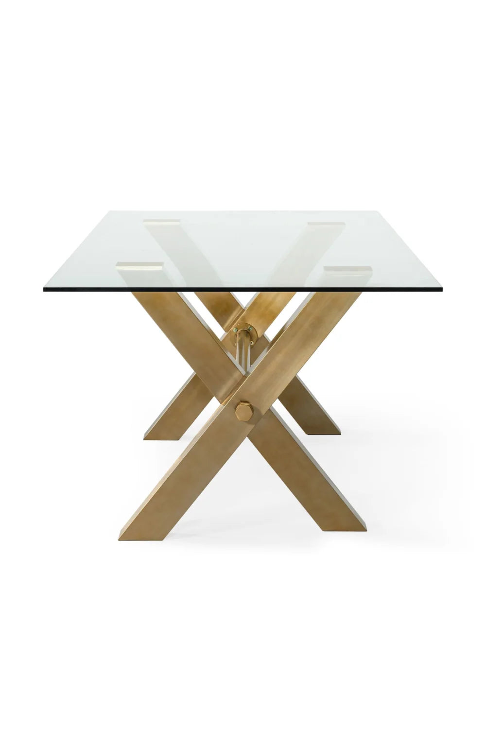 Luxury Dandy Glass Rectangular Dining Table Modern Italian Style for Villa
