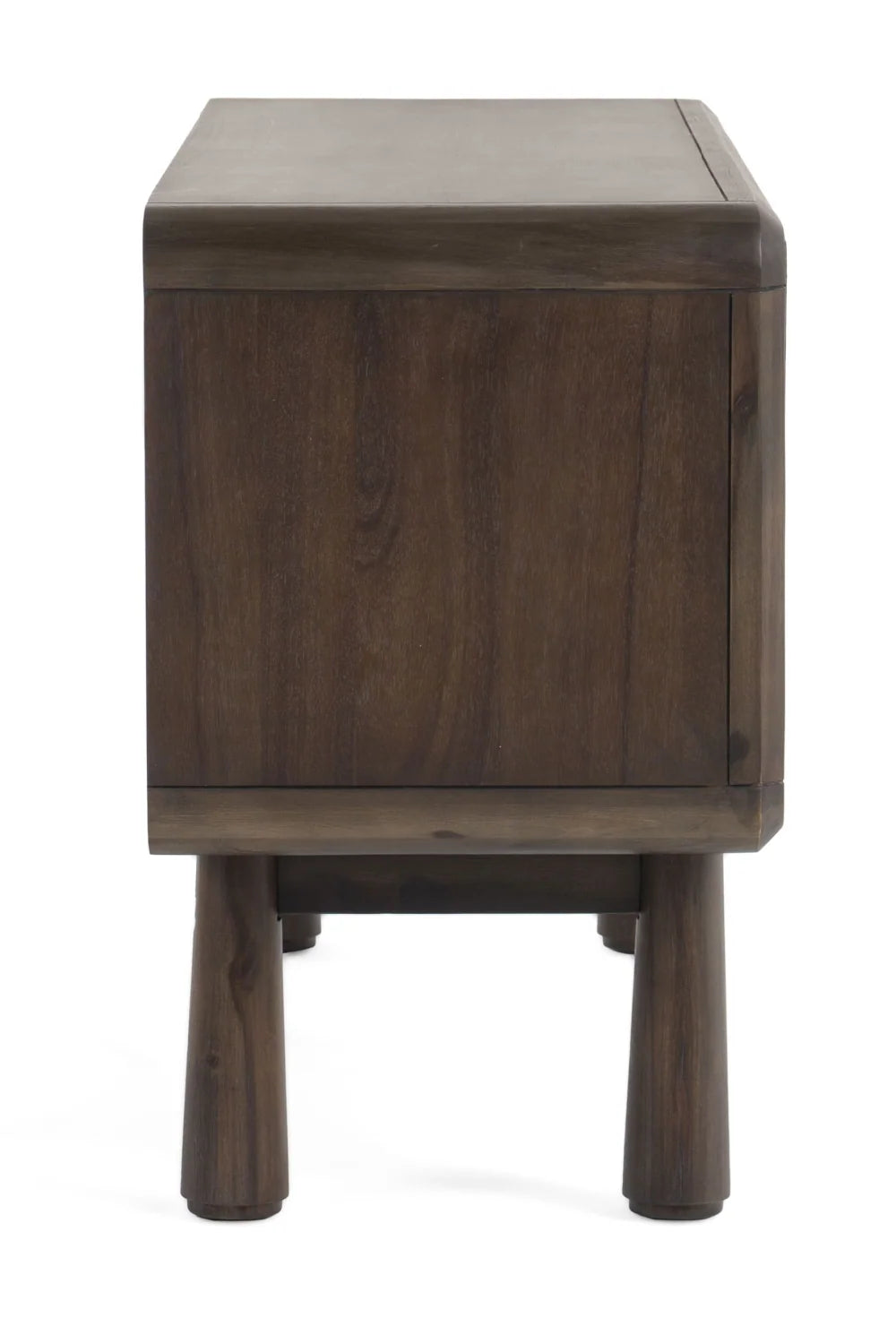 Luxury Dark Acacia 2-Door Sideboard European Style for Villa