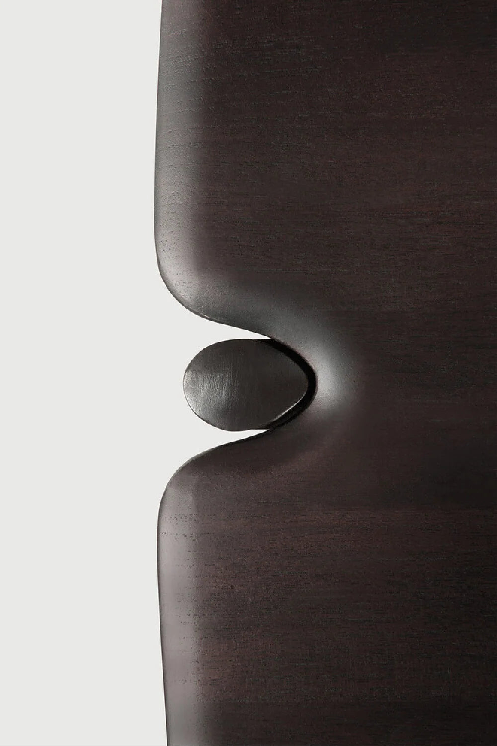 Luxury Dark Brown Teak Console Table Modern Italian Style for Villa