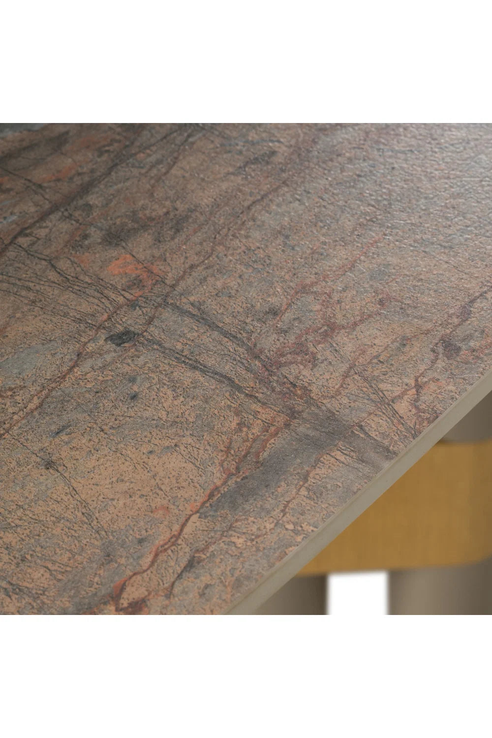 Luxury Dark Ceramic Dining Table Modern Italian Style for Villa