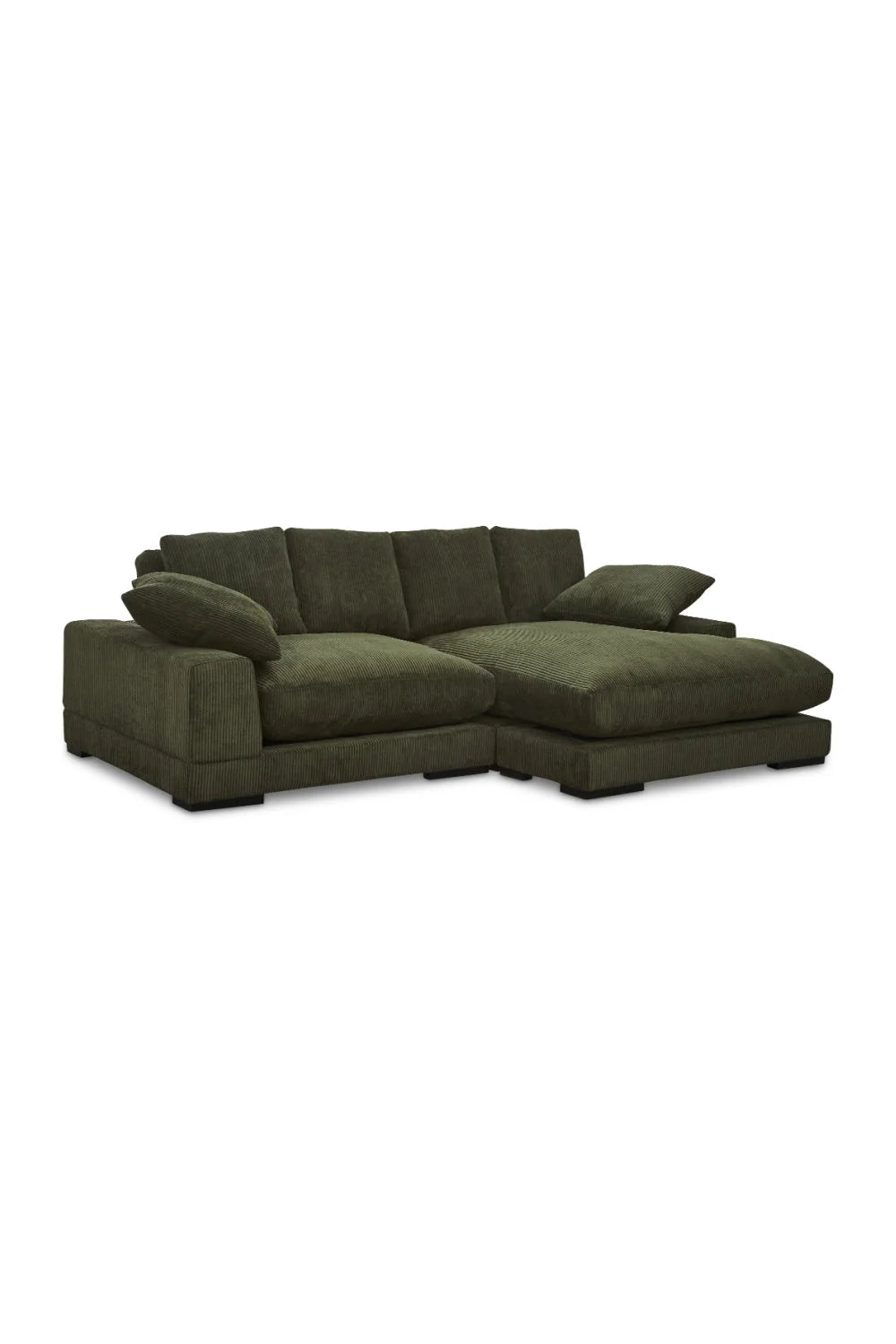 Luxury Dark Green Sectional Sofa Modern Italian Style for Villa