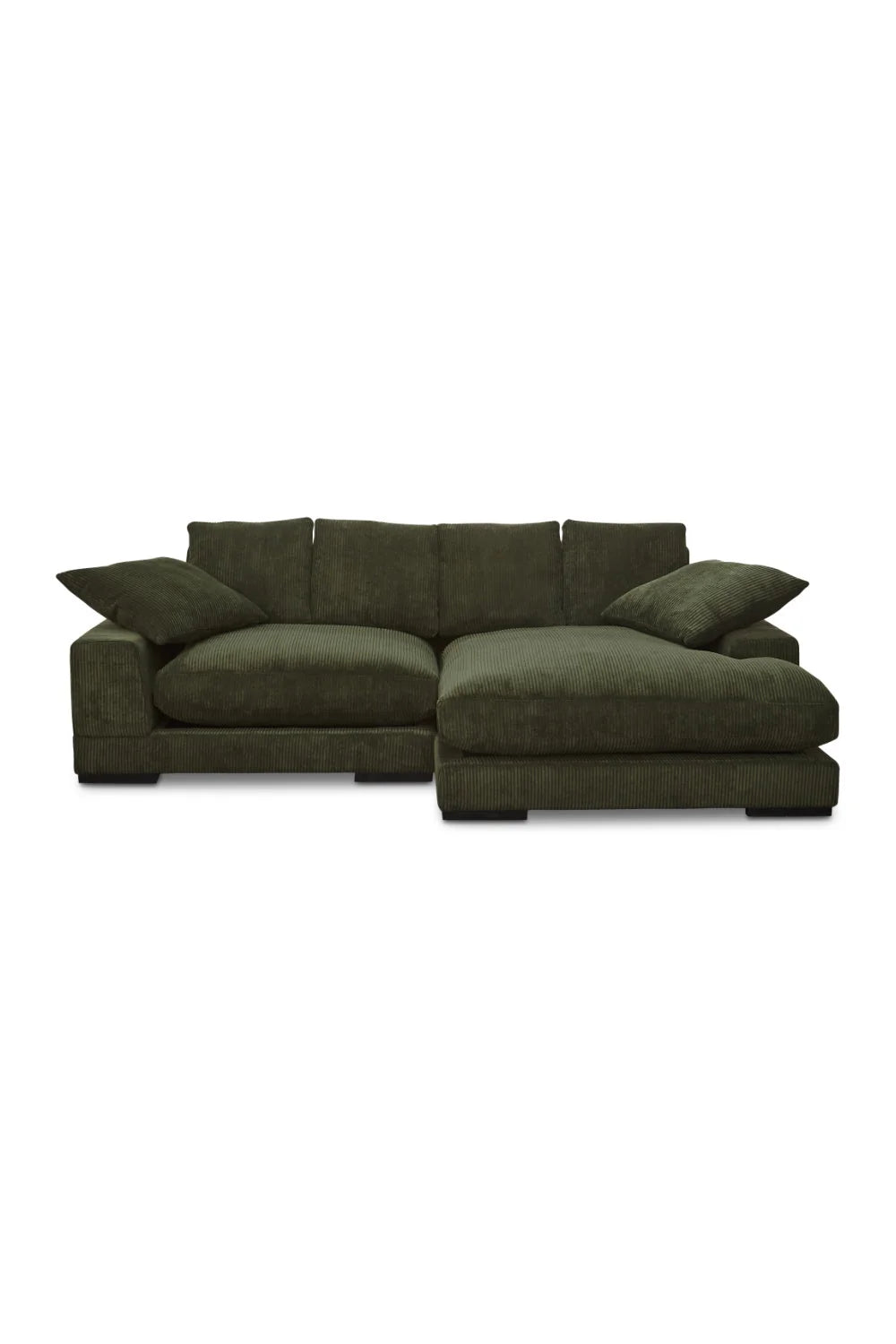 Luxury Dark Green Sectional Sofa Modern Italian Style for Villa