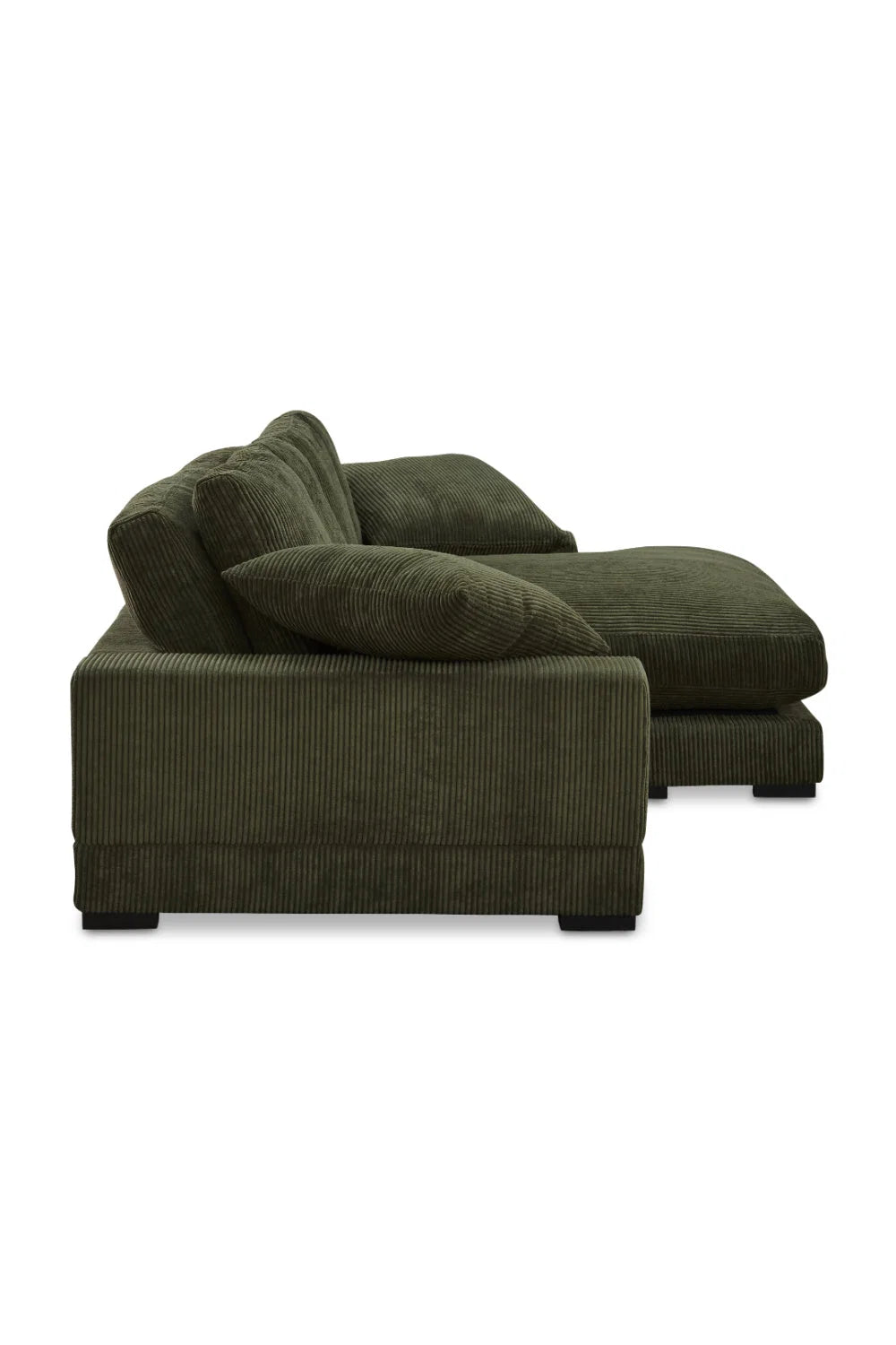 Luxury Dark Green Sectional Sofa Modern Italian Style for Villa