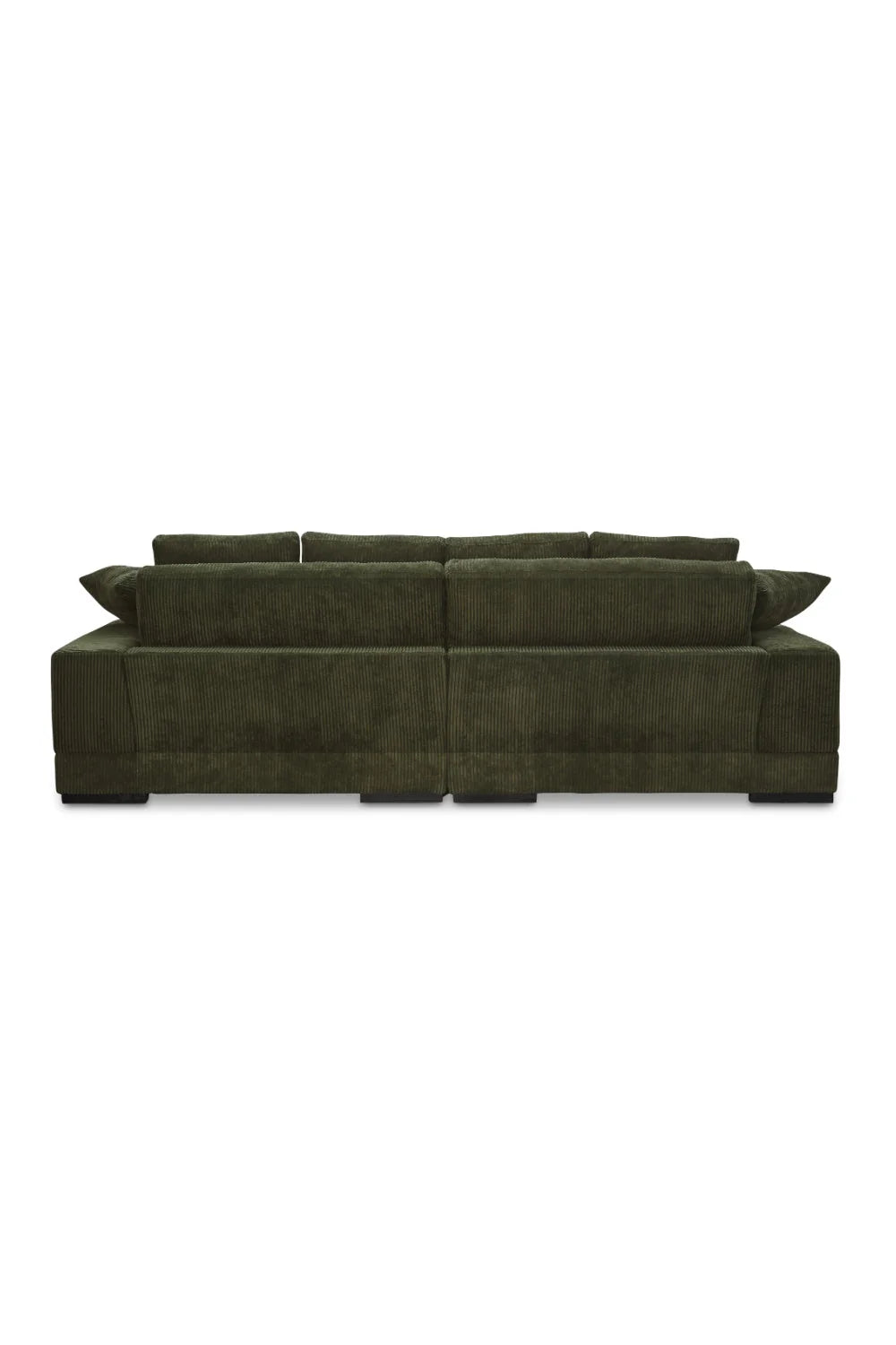 Luxury Dark Green Sectional Sofa Modern Italian Style for Villa
