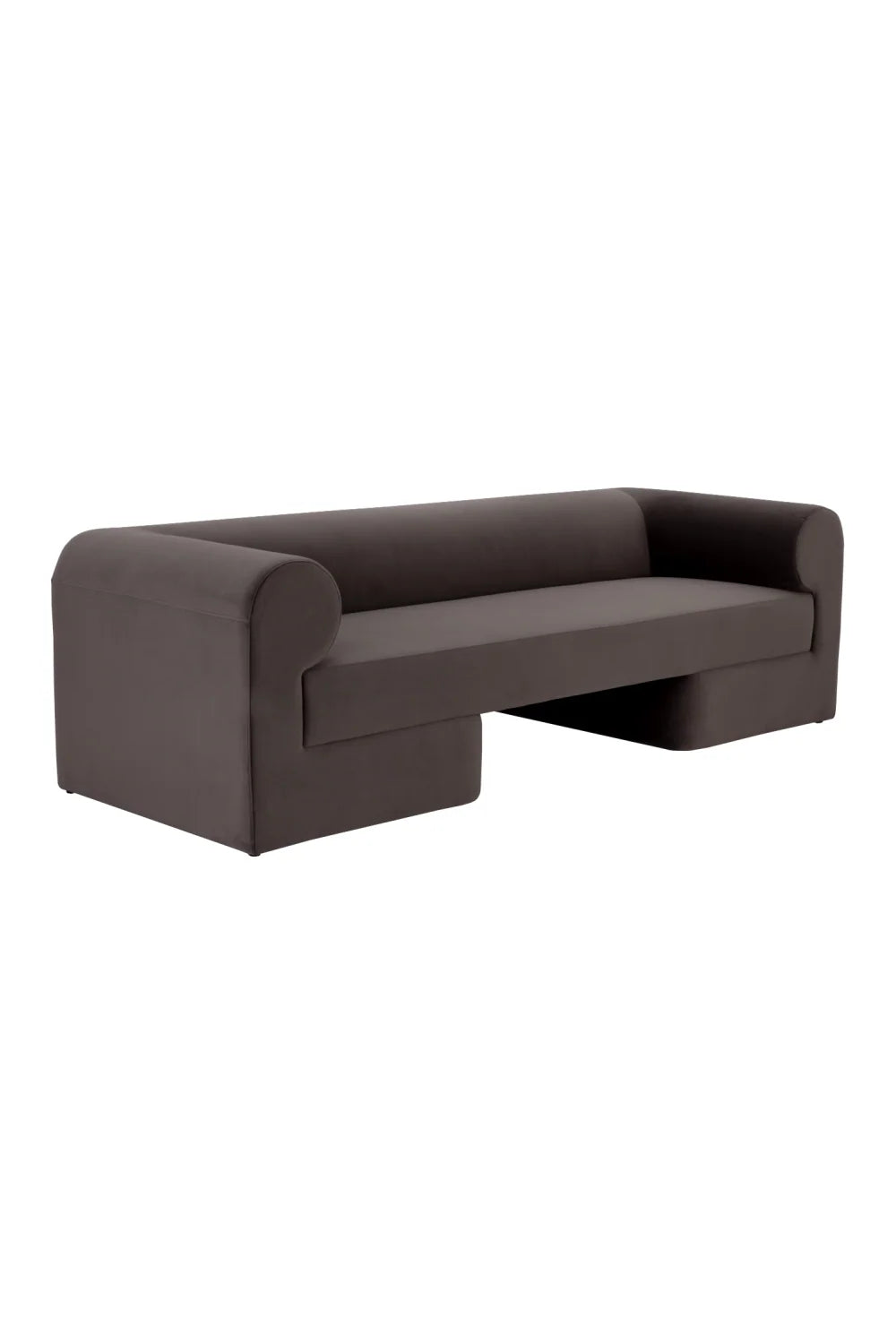 Luxury Dark Grey Fabric Sofa Modern Italian Style for Villa