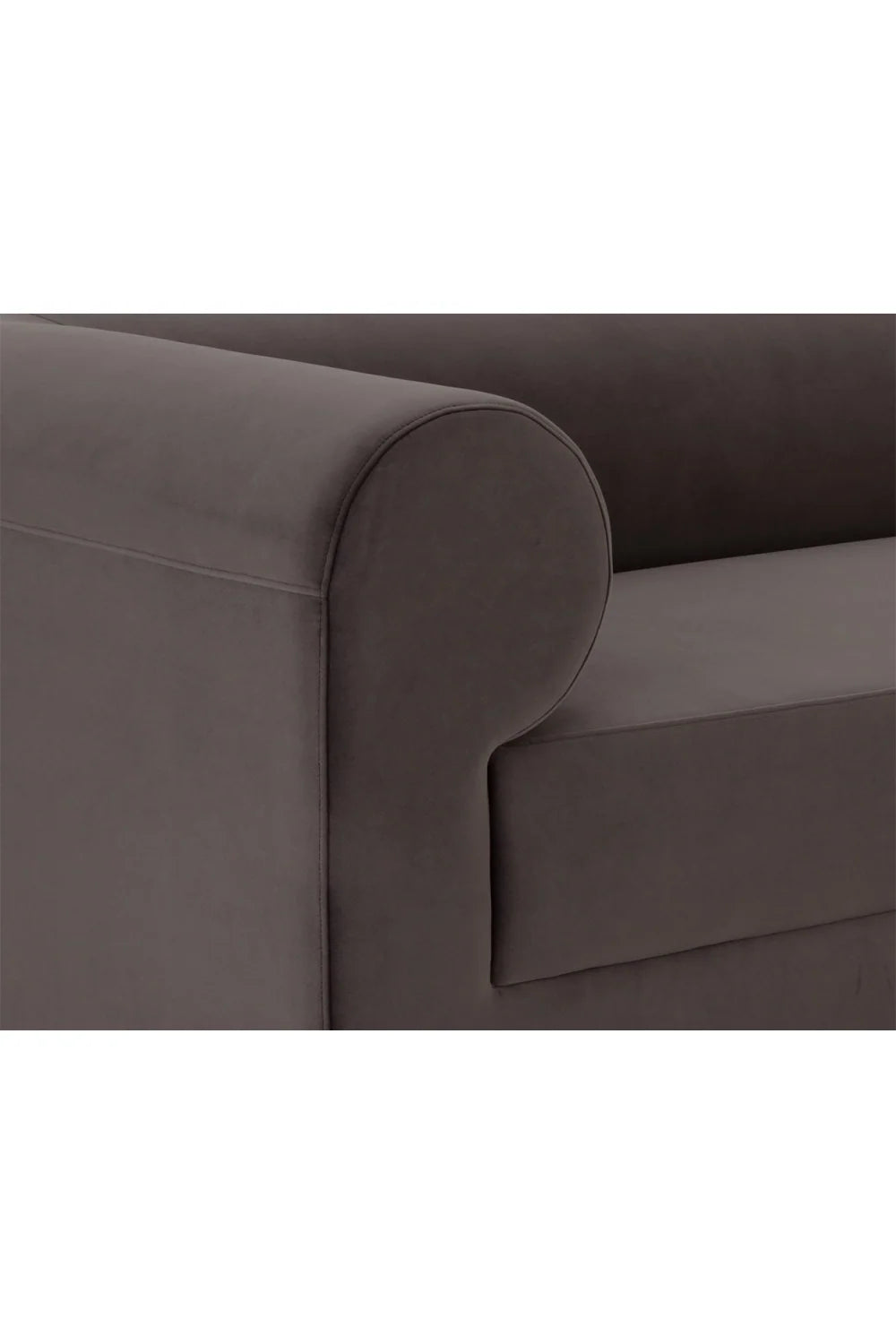 Luxury Dark Grey Fabric Sofa Modern Italian Style for Villa
