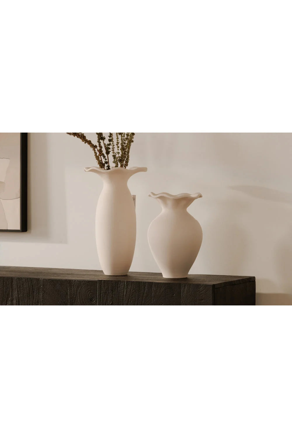 Luxury Dark Mango Wood Sideboard European Style for Villa