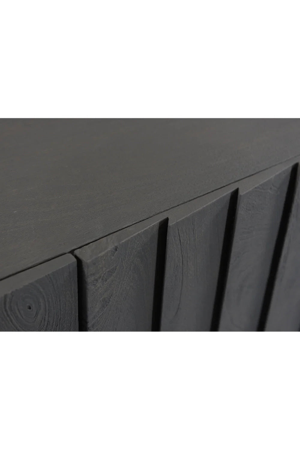 Luxury Dark Mango Wood Sideboard European Style for Villa