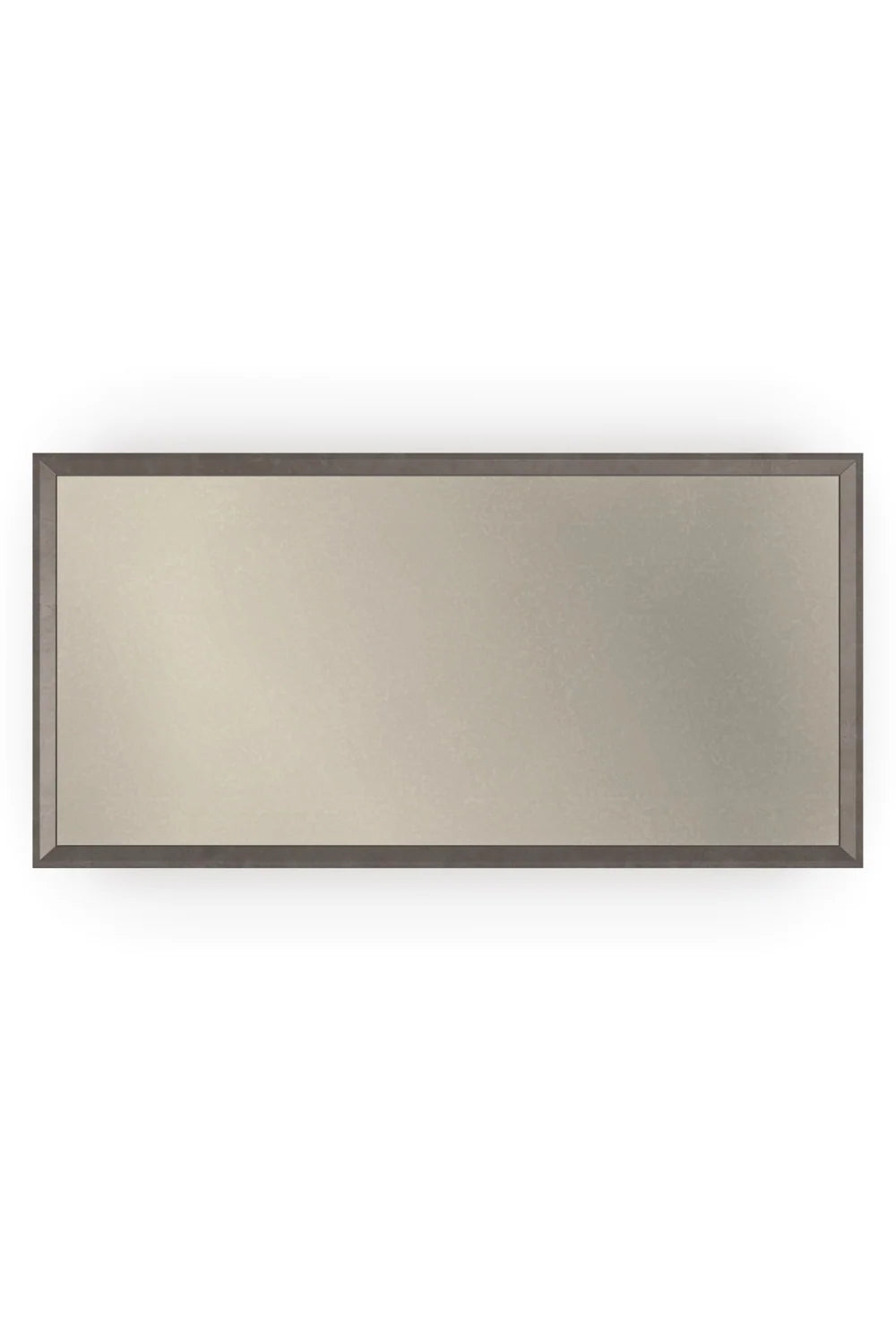 Luxury Dark Matter Gray Mirror Rectangular Coffee Table Modern Italian Style for Villa