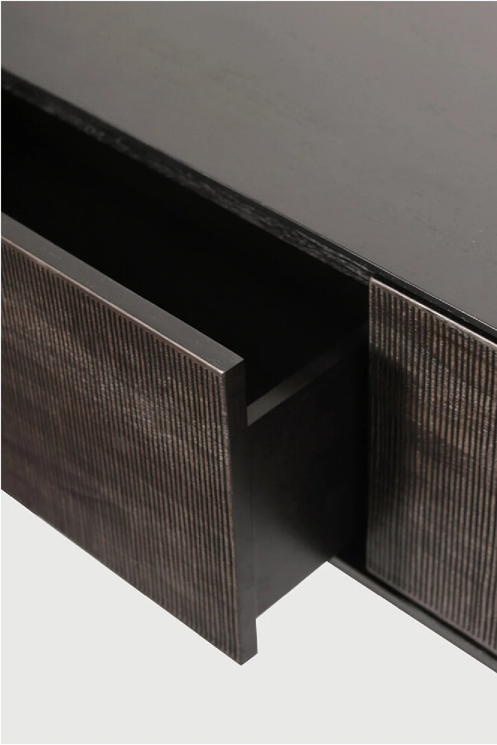 Luxury Dark Teak TV Cupboard Modern Italian Style for Villa