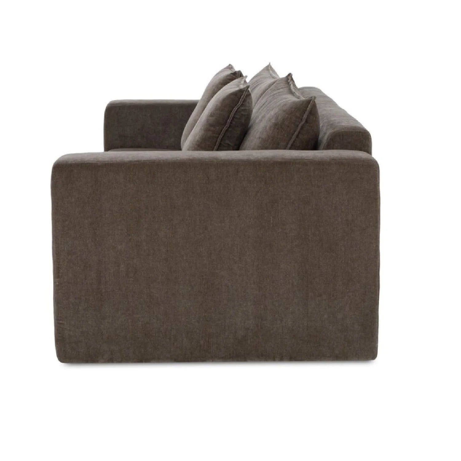 Luxury Dark Upholstered Sleeper Sofa Modern Italian Style for Villa