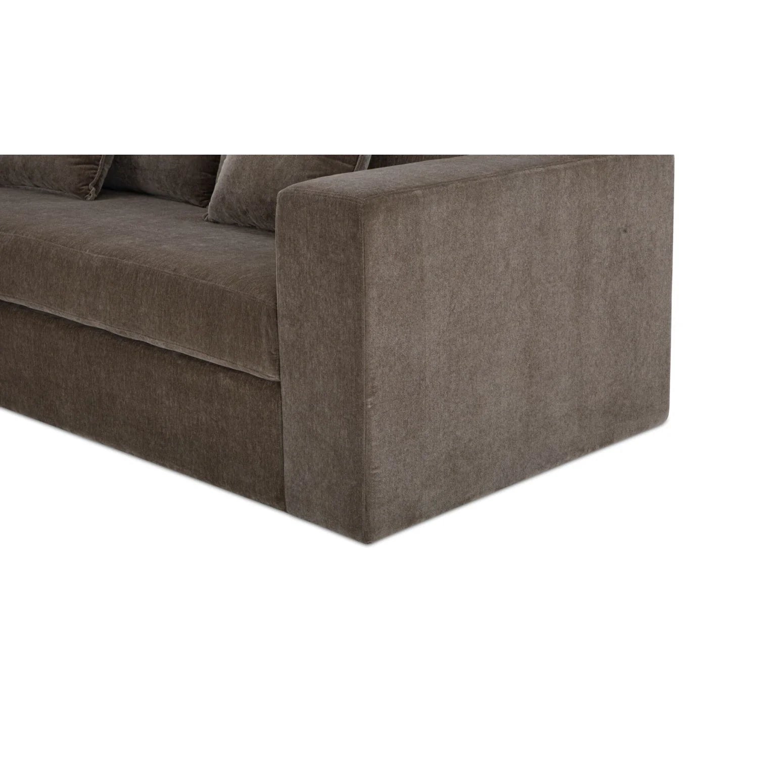 Luxury Dark Upholstered Sleeper Sofa Modern Italian Style for Villa