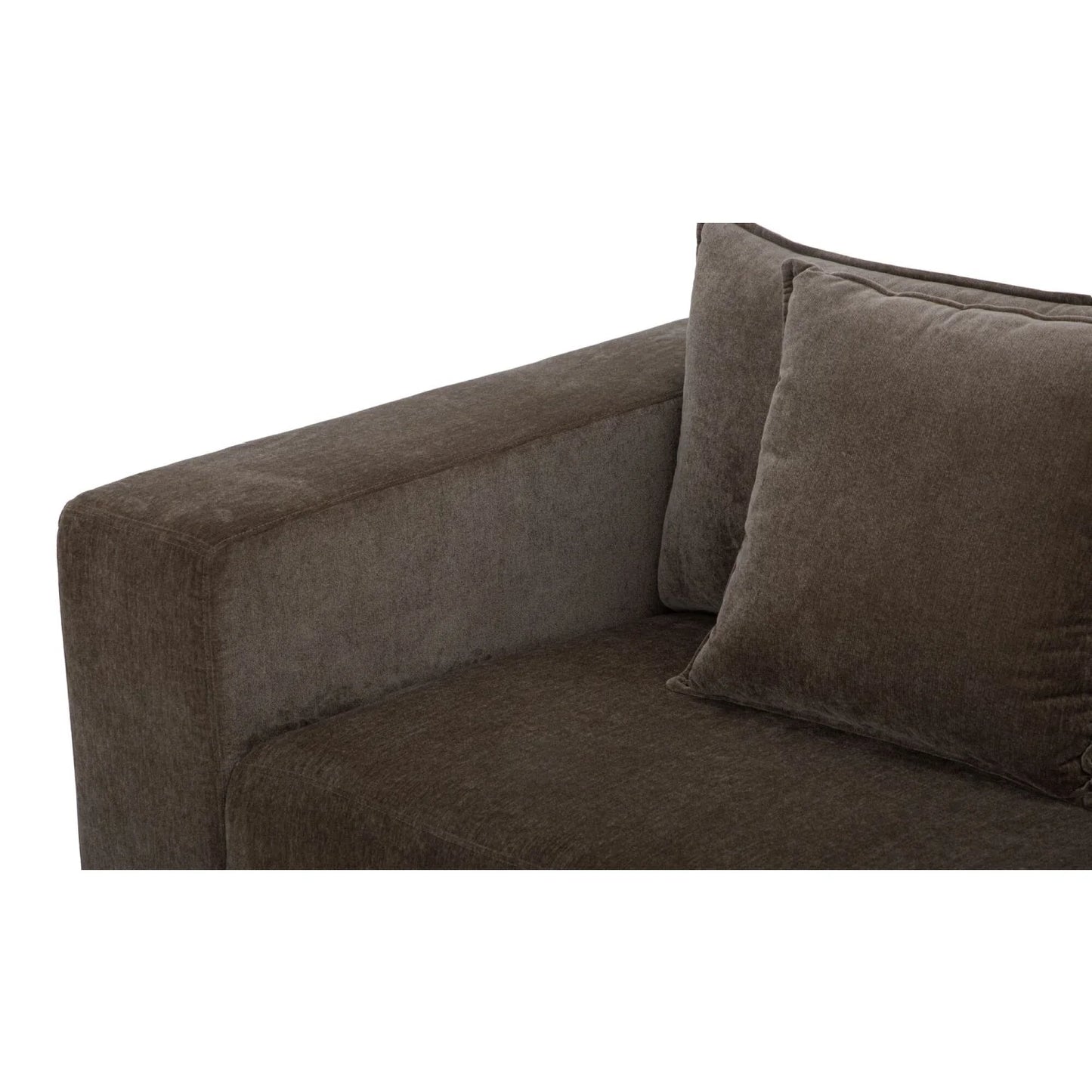 Luxury Dark Upholstered Sleeper Sofa Modern Italian Style for Villa