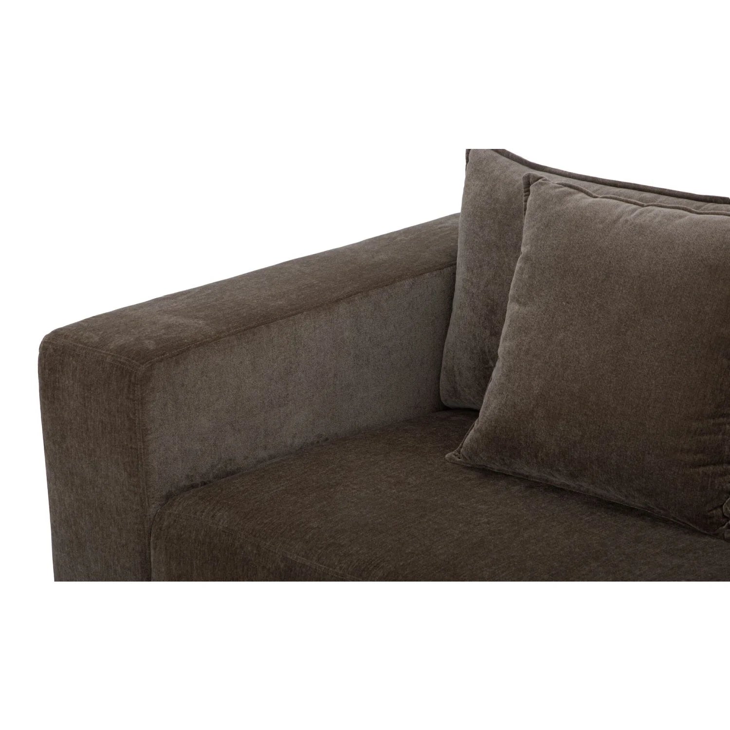 Luxury Dark Upholstered Sleeper Sofa Modern Italian Style for Villa