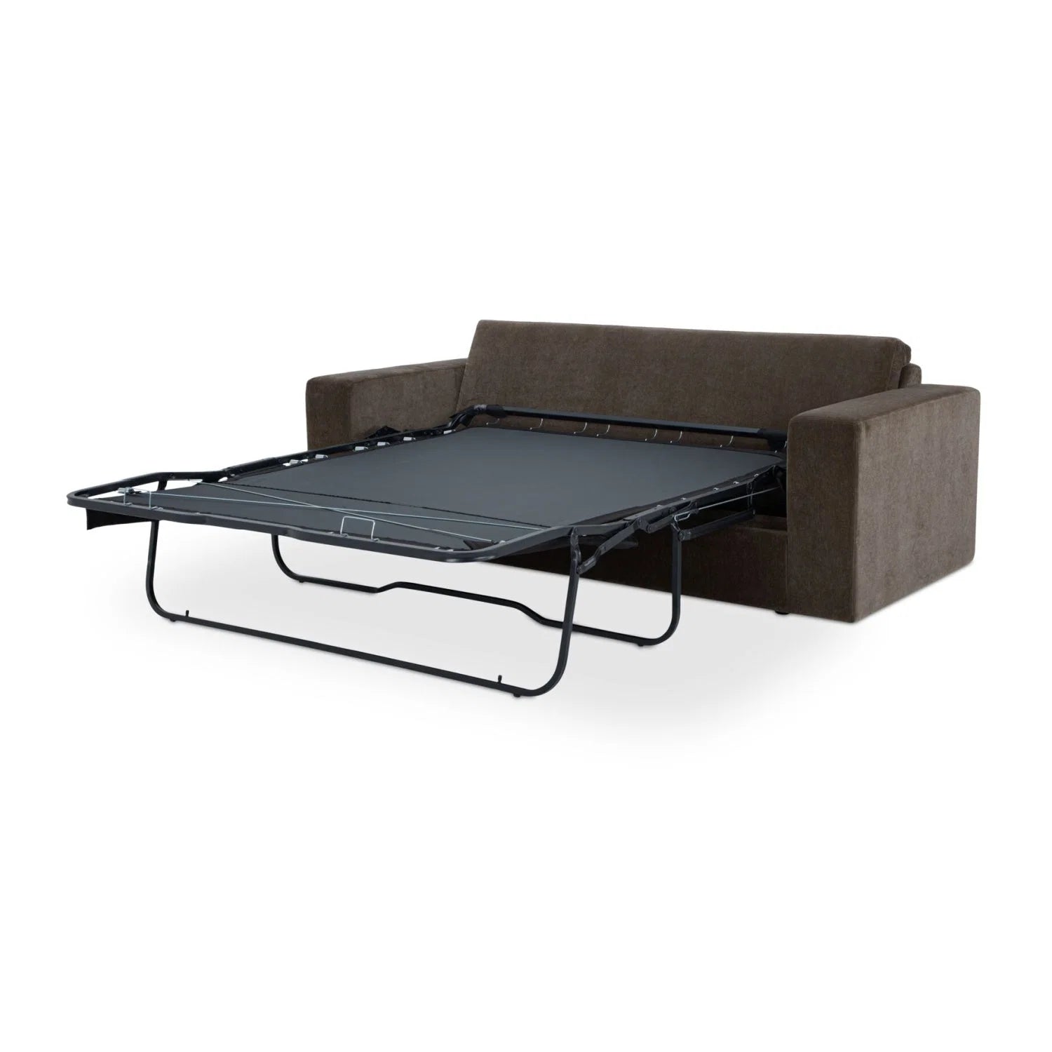 Luxury Dark Upholstered Sleeper Sofa Modern Italian Style for Villa