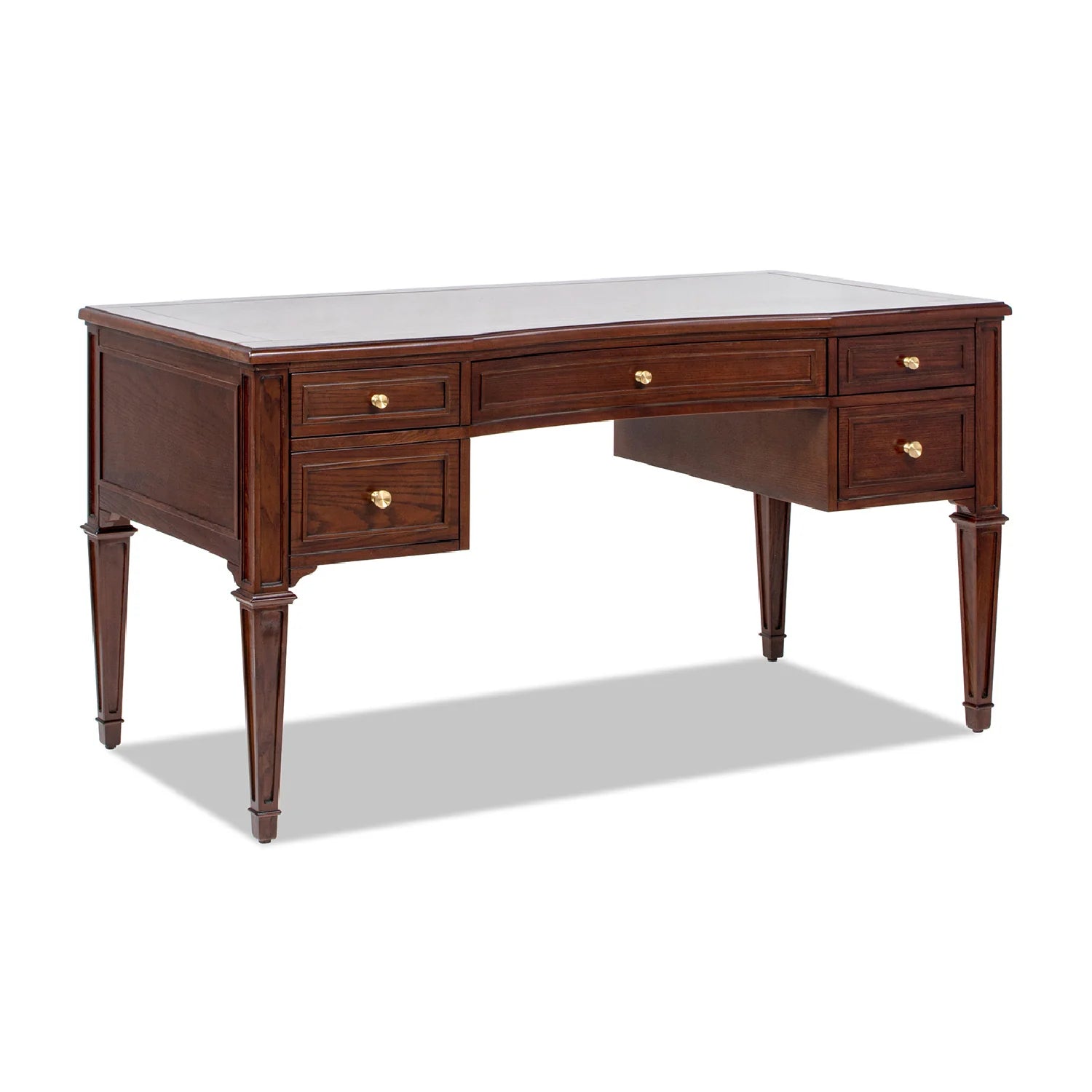 Luxury Dark Walnut Modern Desk European Style for Villa