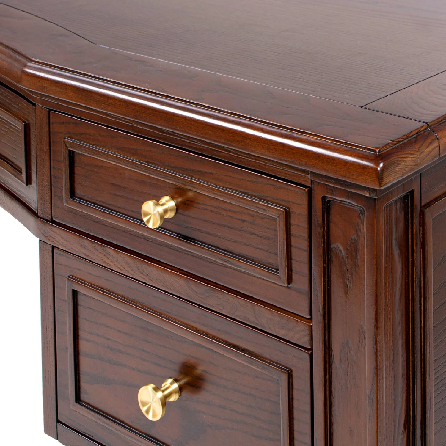 Luxury Dark Walnut Modern Desk European Style for Villa