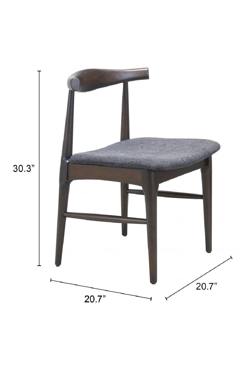 Luxury Dark Wooden Modern Dining Chair European Style for Villa