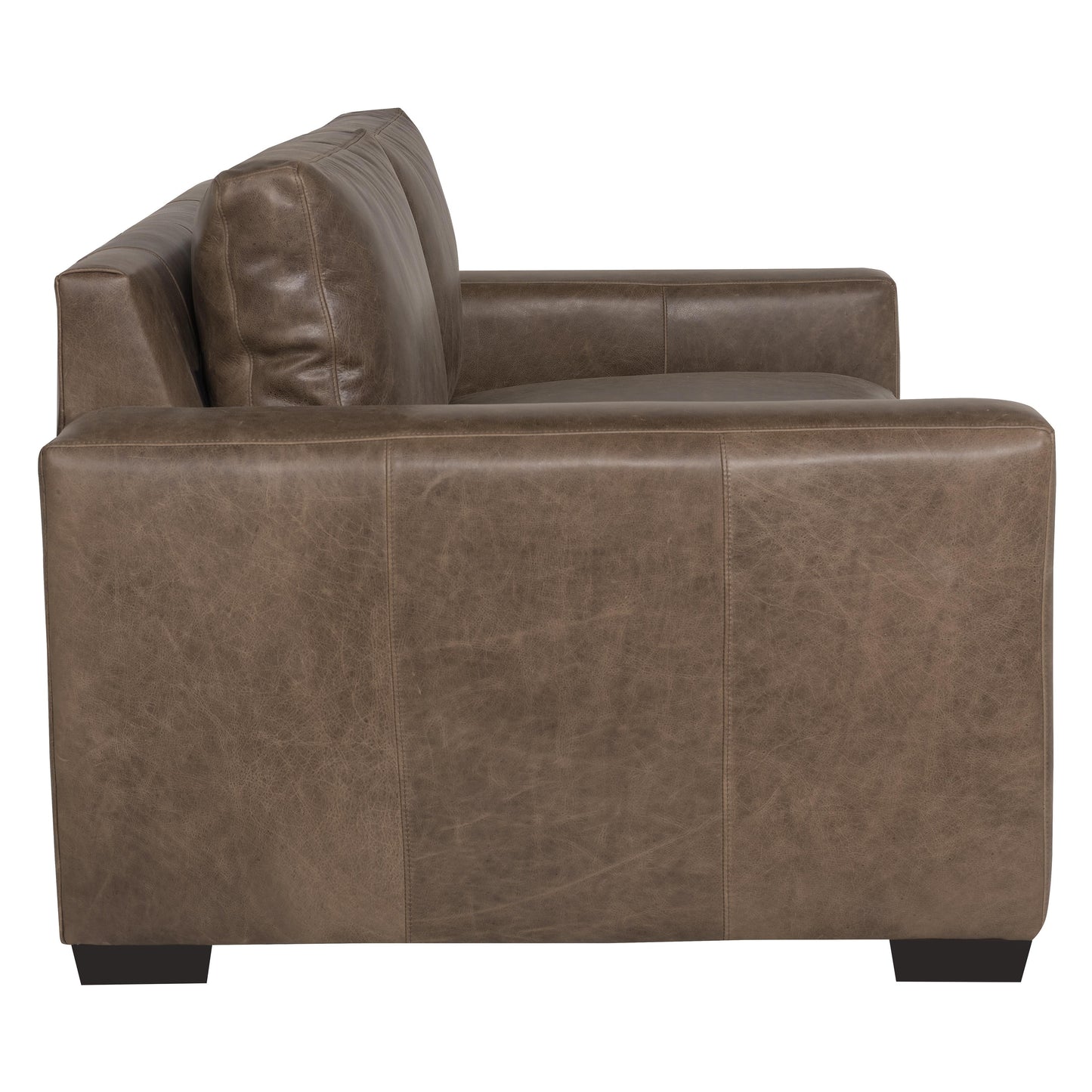 Luxury Dawkins Leather Loveseat Modern Italian Style for Villa