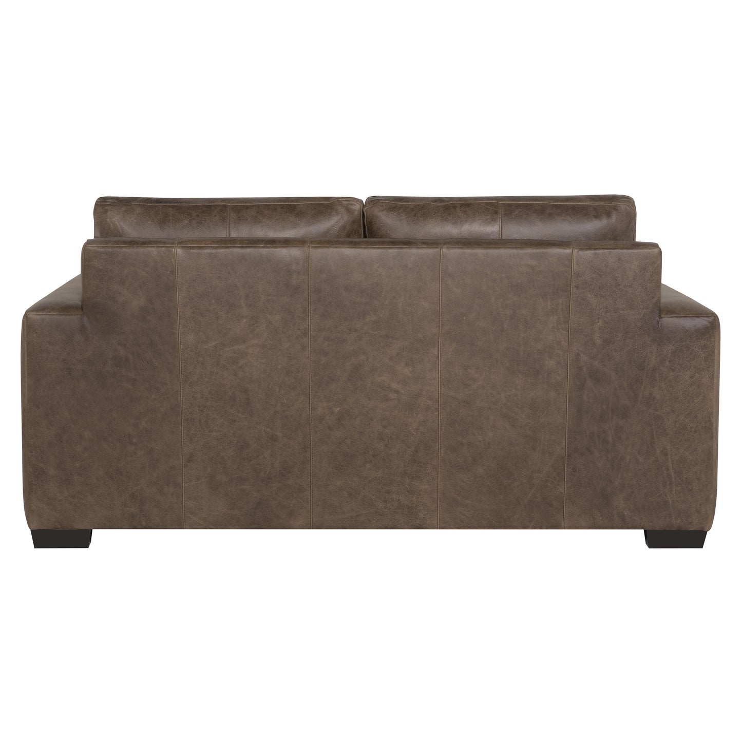 Luxury Dawkins Leather Loveseat Modern Italian Style for Villa
