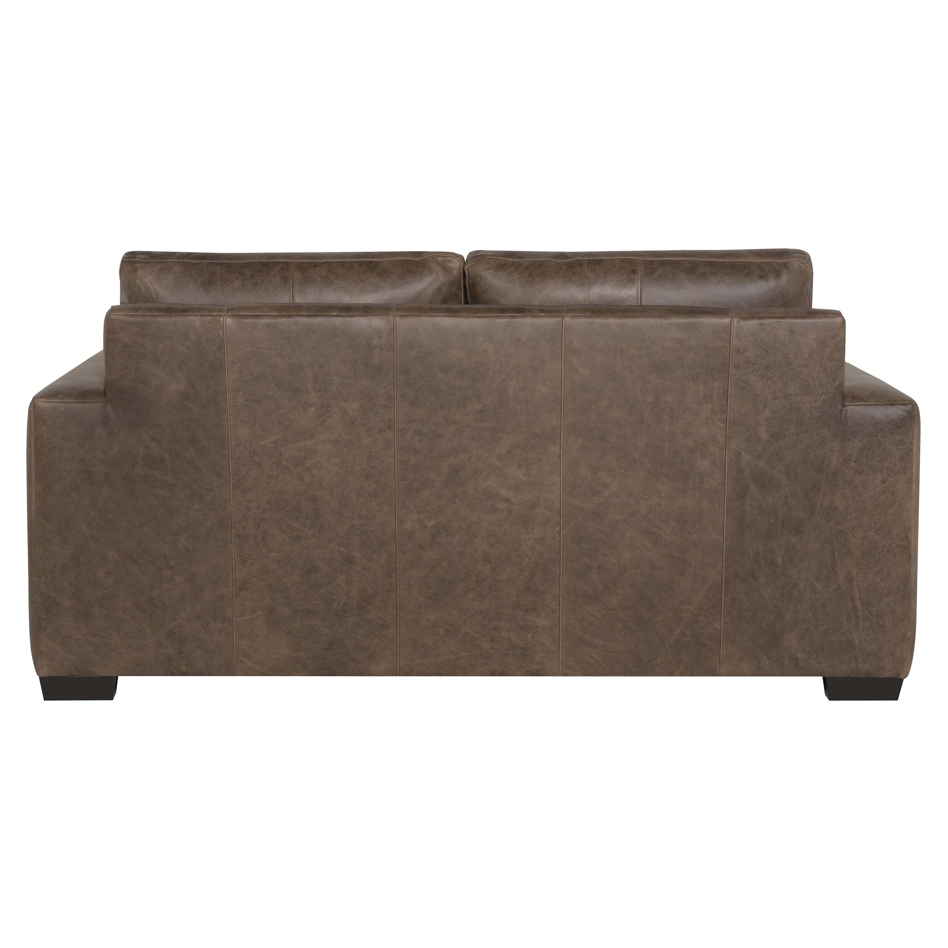 Luxury Dawkins Leather Loveseat Modern Italian Style for Villa