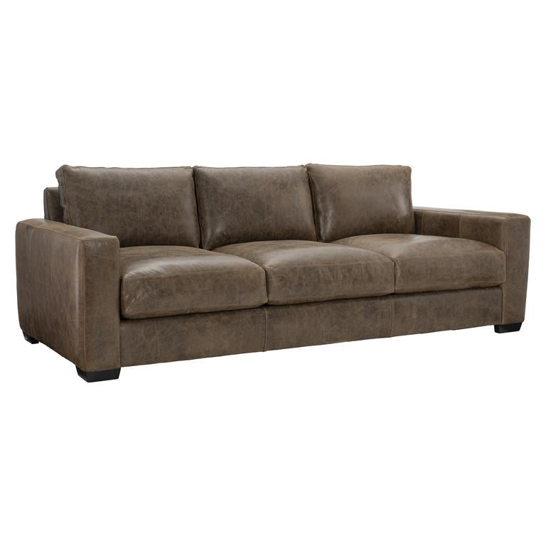 Luxury Dawkins Leather Sofa Modern Italian Style for Villa