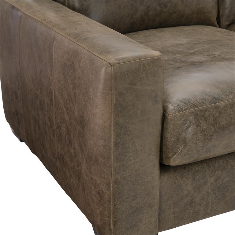 Luxury Dawkins Leather Sofa Modern Italian Style for Villa