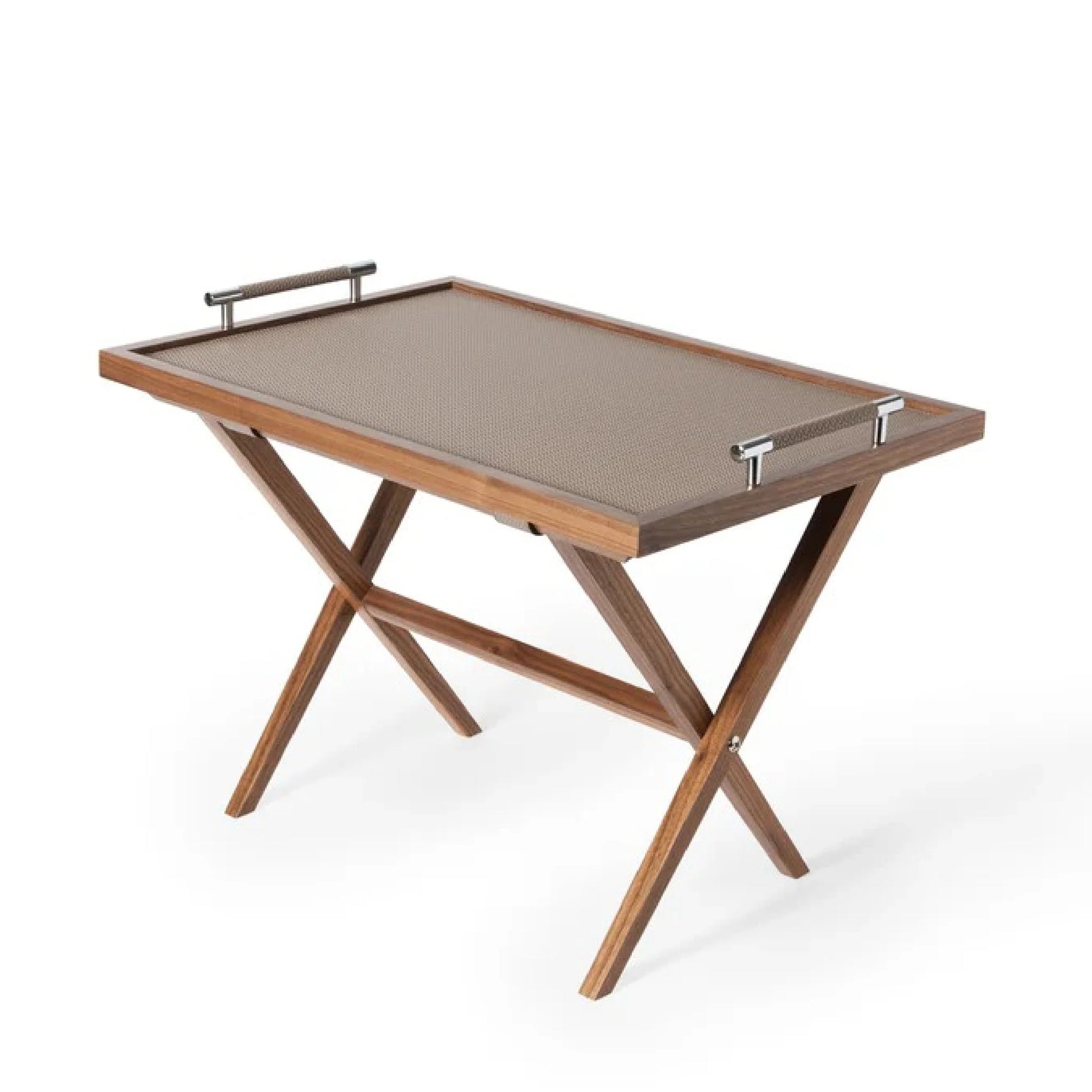 Luxury Dedalo Oak Wood Folding Table Modern Italian Style for Villa