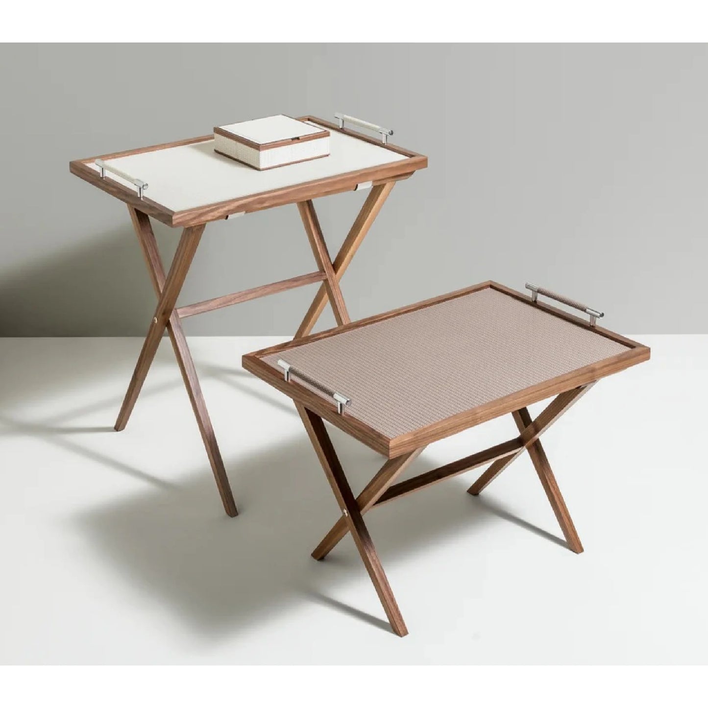 Luxury Dedalo Oak Wood Folding Table Modern Italian Style for Villa