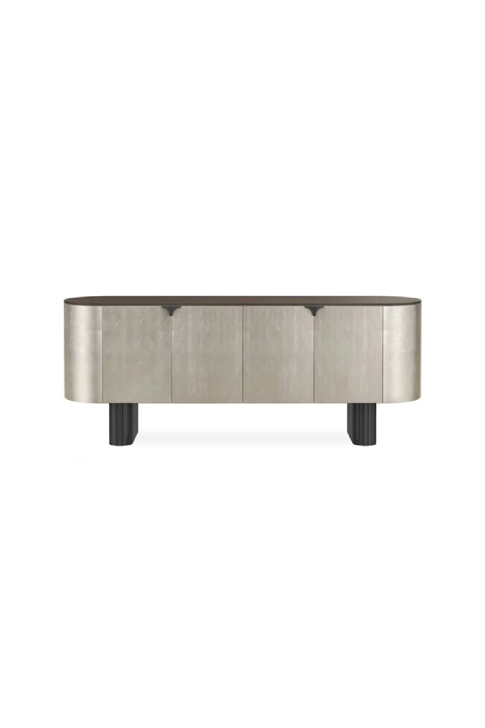 Luxury Deep Bronze 4-Door Sideboard European Style for Villa