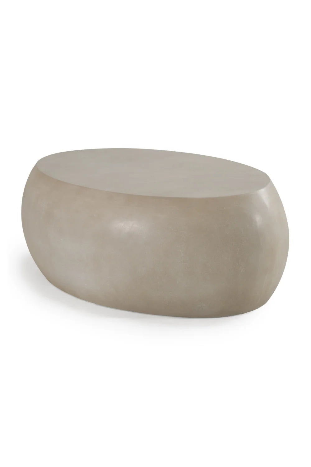 Luxury Denny Oval Concrete Coffee Table Modern Italian Style for Villa
