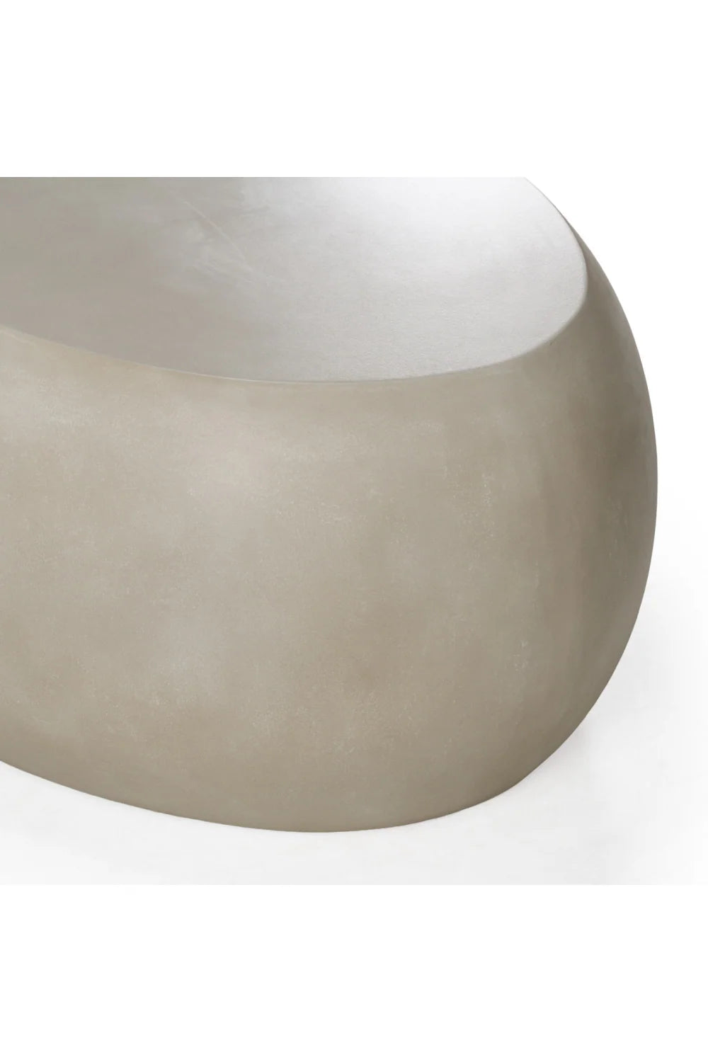 Luxury Denny Oval Concrete Coffee Table Modern Italian Style for Villa