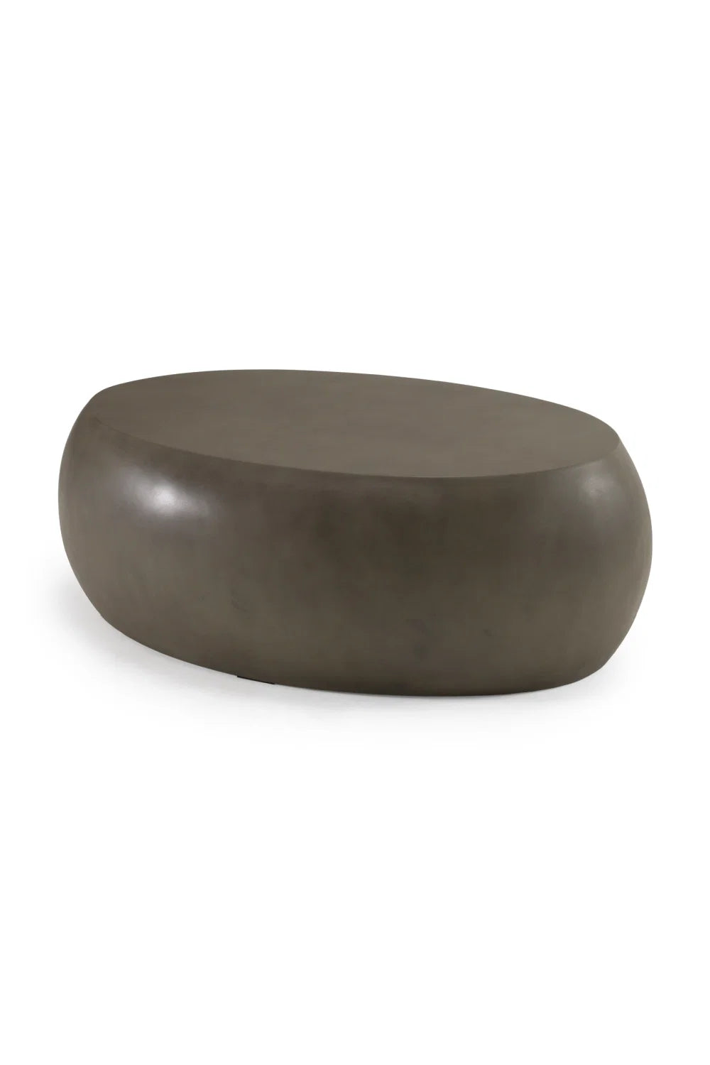 Luxury Denny Oval Concrete Coffee Table Modern Italian Style for Villa