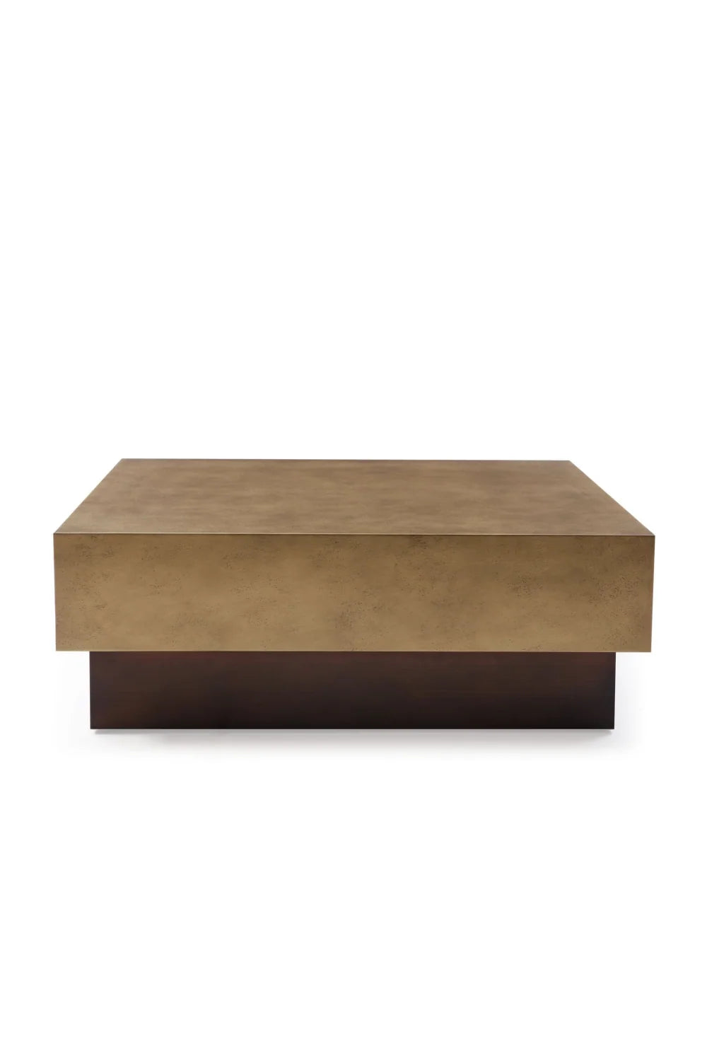 Luxury Derek Antique Copper Square Coffee Table Modern Italian Style for Villa