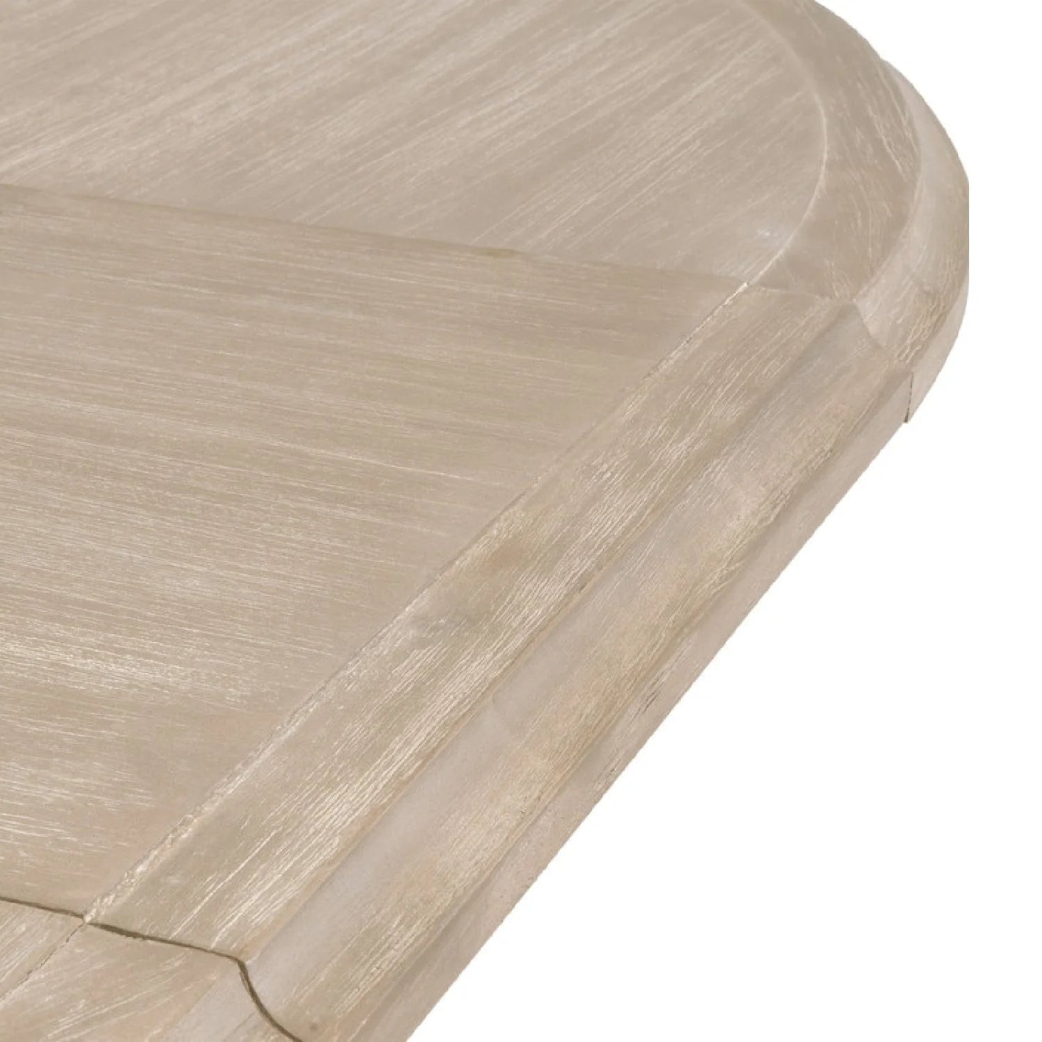 Luxury Devon Gray Acacia Round Dining Table Modern Italian Style for Villa
