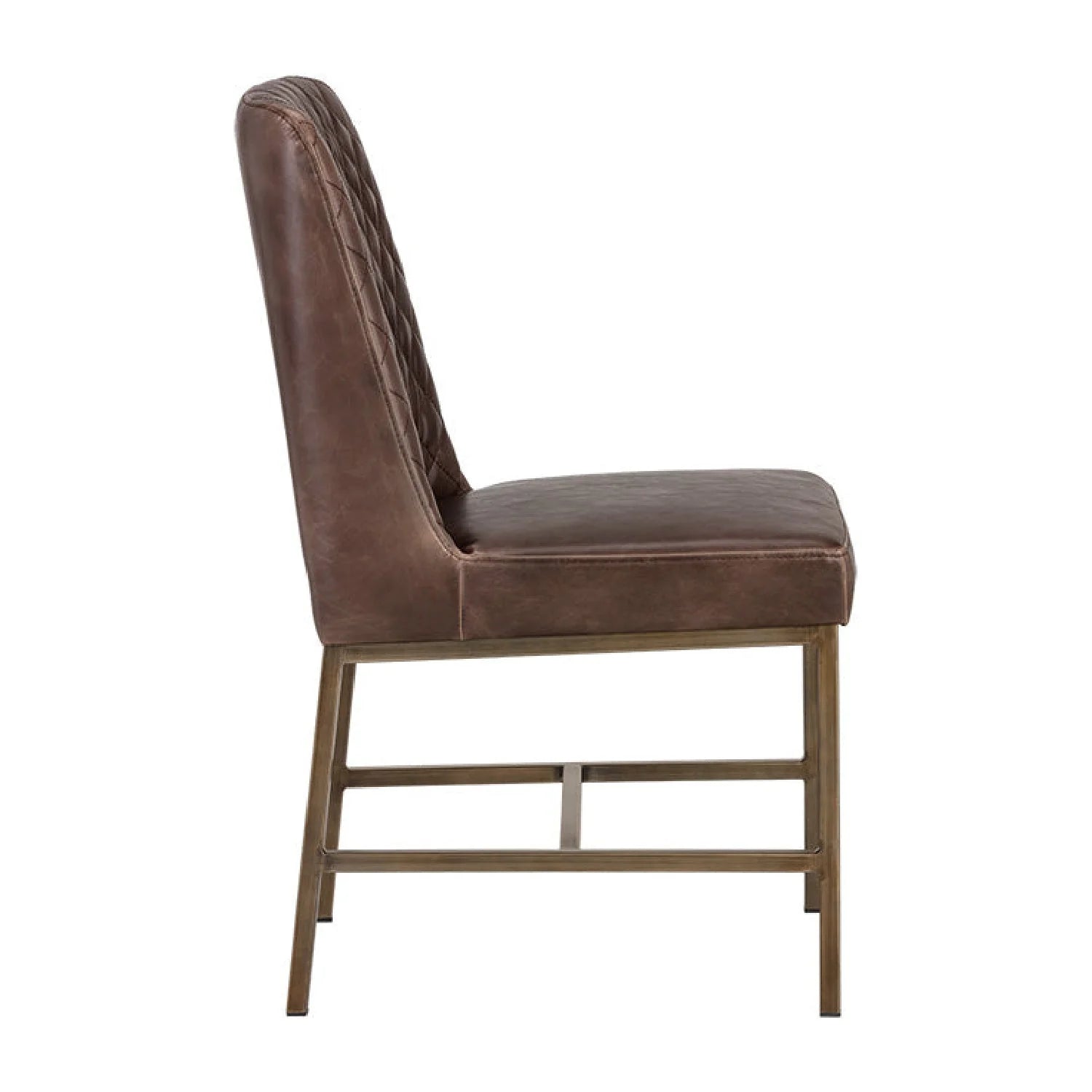Luxury Diamond Stitched Modern Dining Chair European Style for Villa