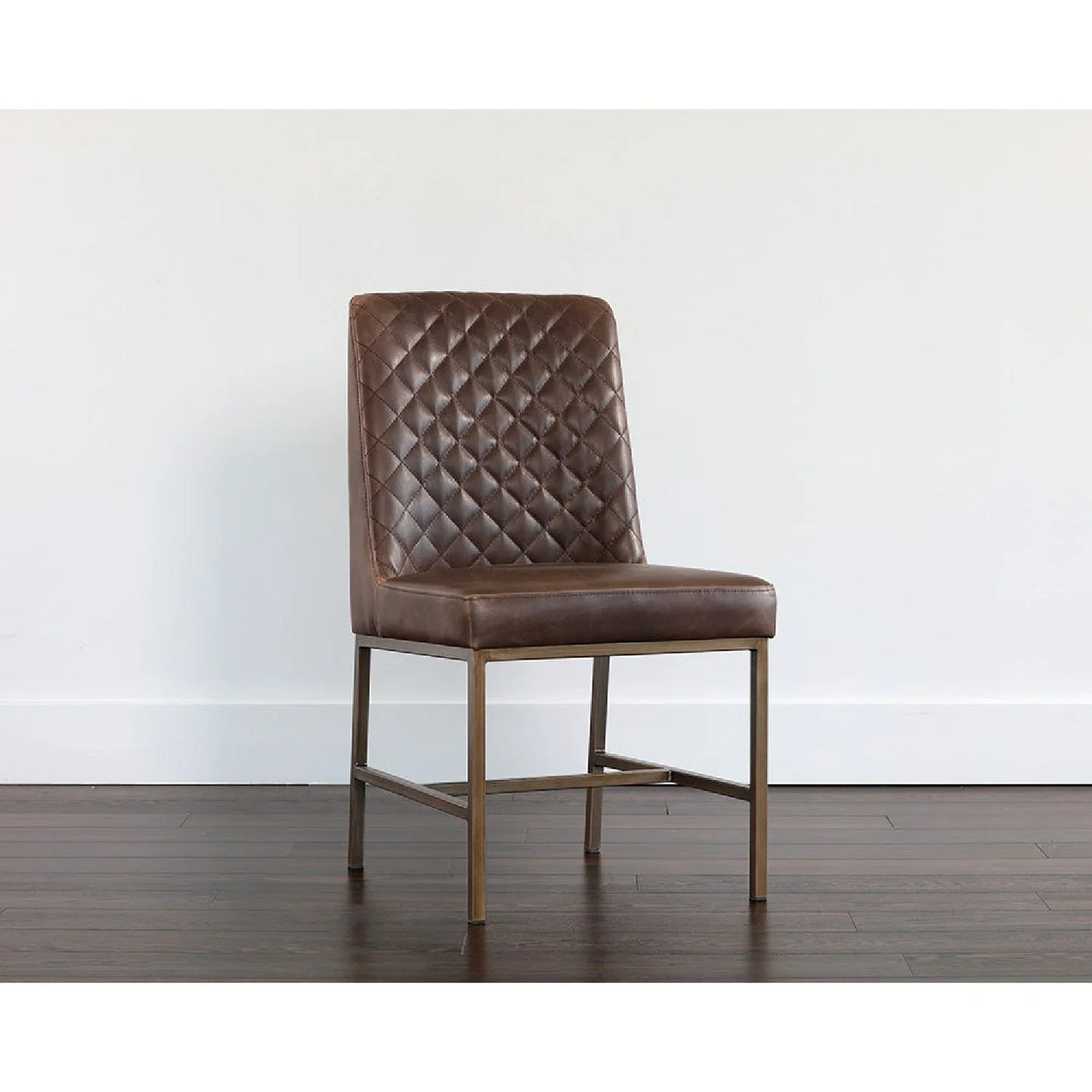 Luxury Diamond Stitched Modern Dining Chair European Style for Villa