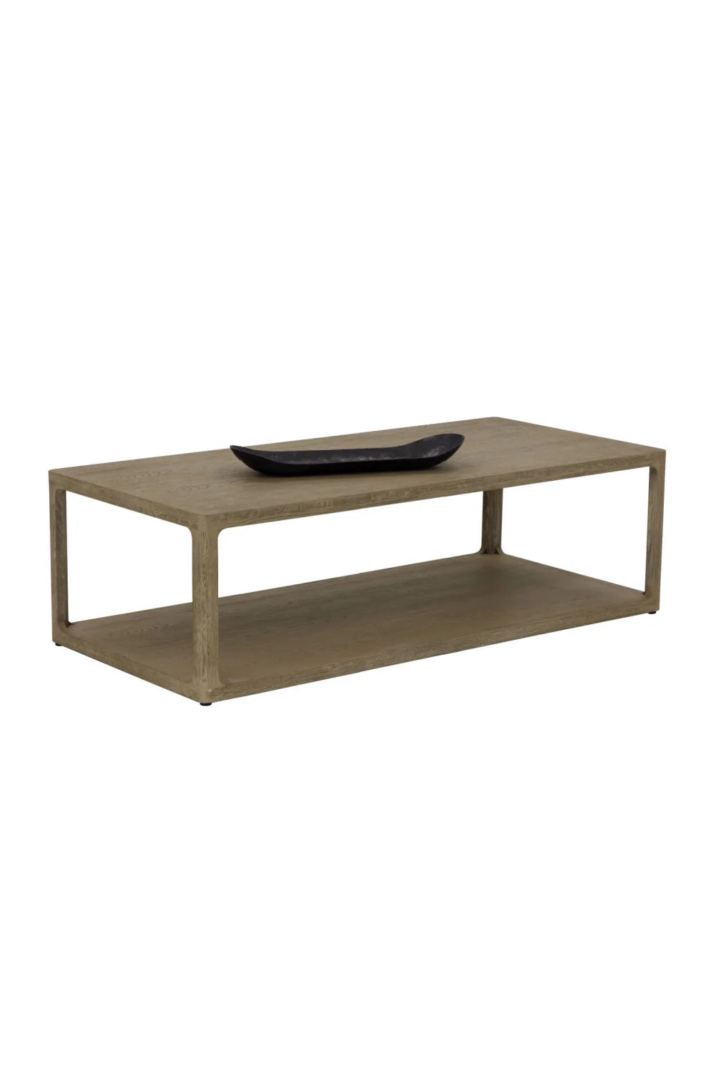 Luxury Doncaster Solid Oak Rectangular Coffee Table Modern Italian Style for Villa