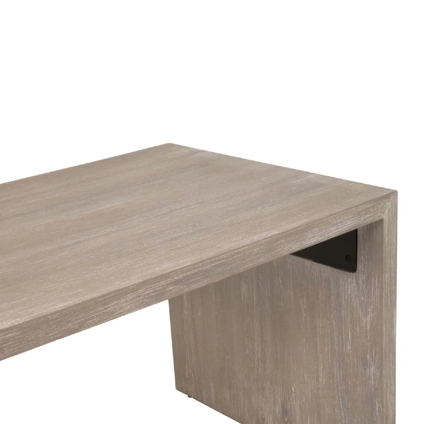 Luxury Dovetail Acacia Upholstered Rectangular Coffee Table Modern Italian Style for Villa