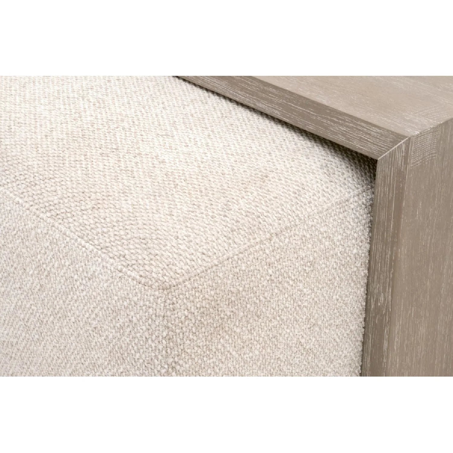 Luxury Dovetail Acacia Upholstered Rectangular Coffee Table Modern Italian Style for Villa