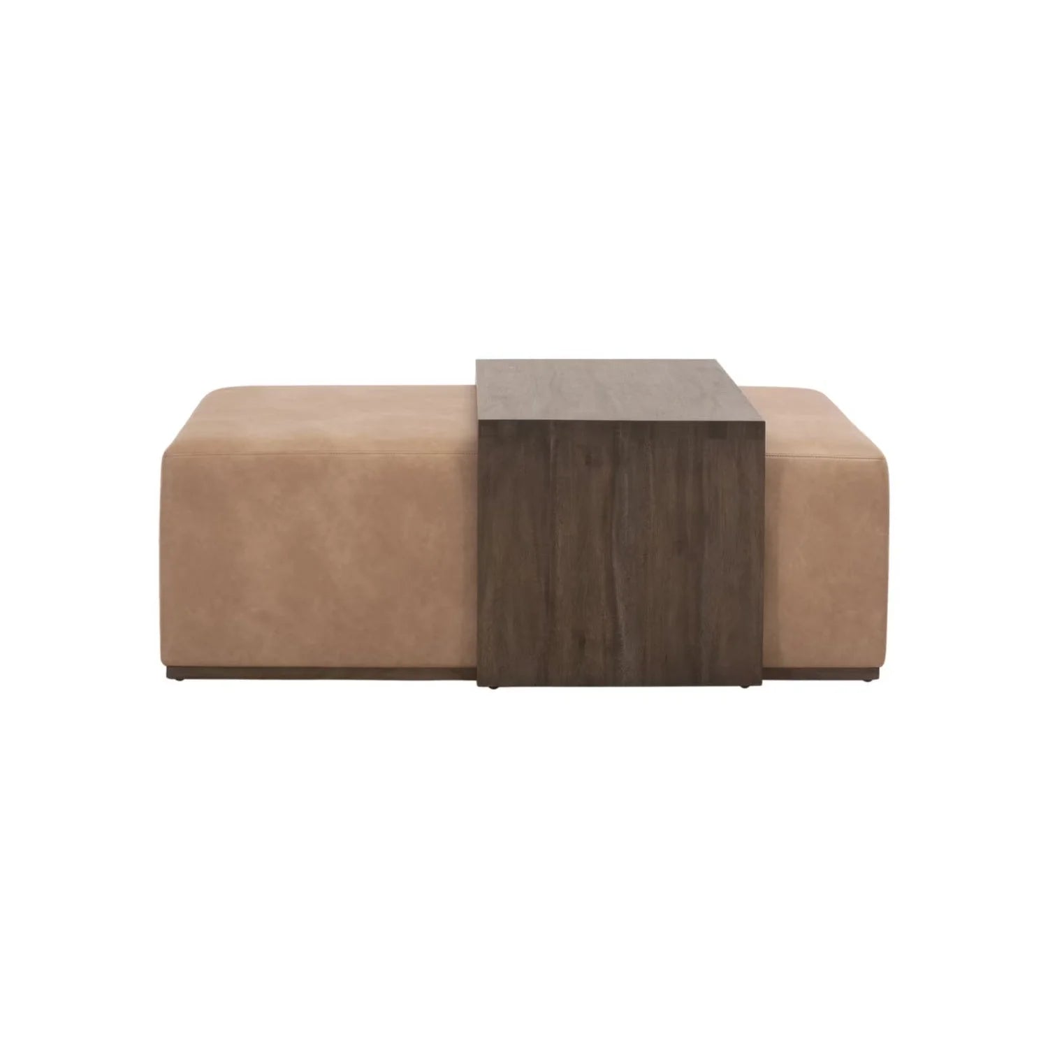 Luxury Dovetail Acacia Upholstered Rectangular Coffee Table Modern Italian Style for Villa