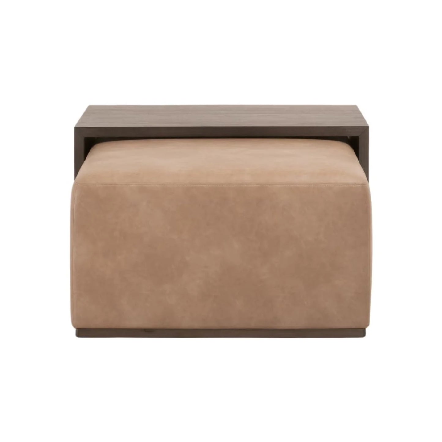 Luxury Dovetail Acacia Upholstered Rectangular Coffee Table Modern Italian Style for Villa