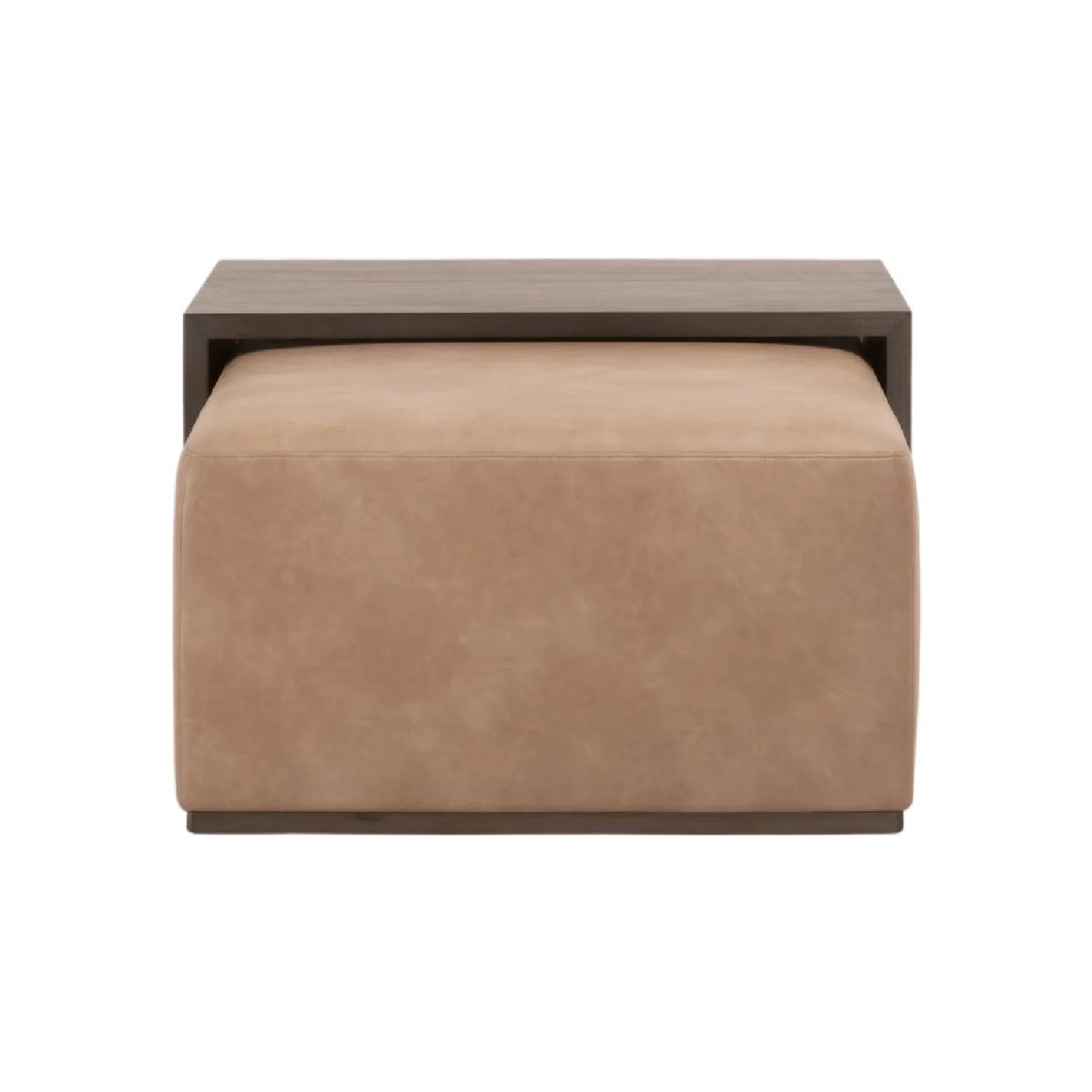 Luxury Dovetail Acacia Upholstered Rectangular Coffee Table Modern Italian Style for Villa